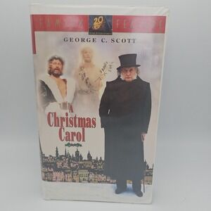 A Christmas Carol VHS (1995) 20th Century Fox - George C. Scott Clamshell VHS VG